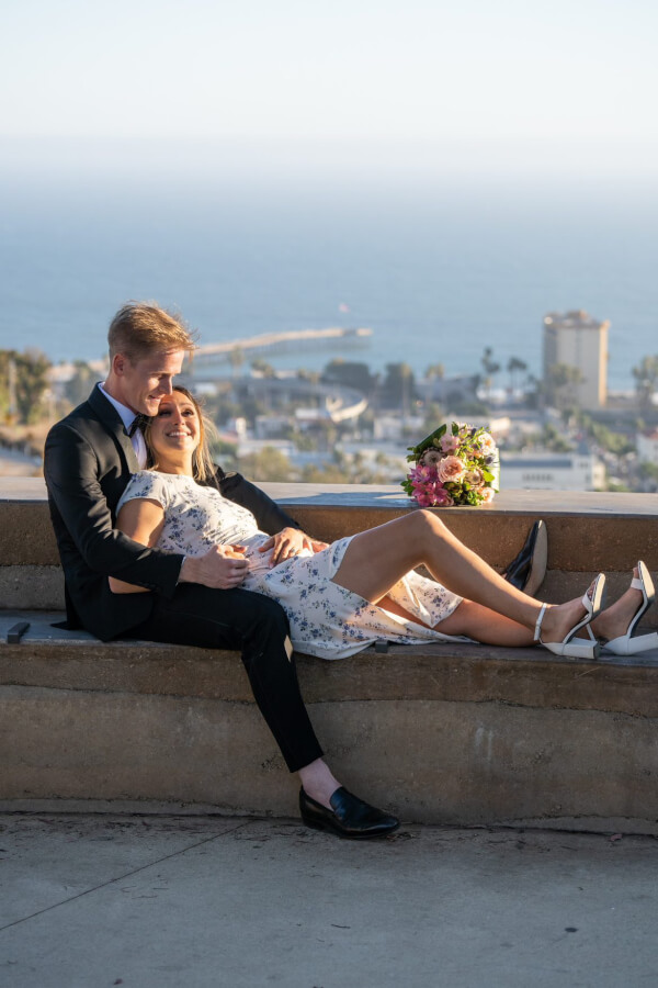 12 Unique Wedding Venues in Ventura Wedding couple at Ventura Botanical Gardens