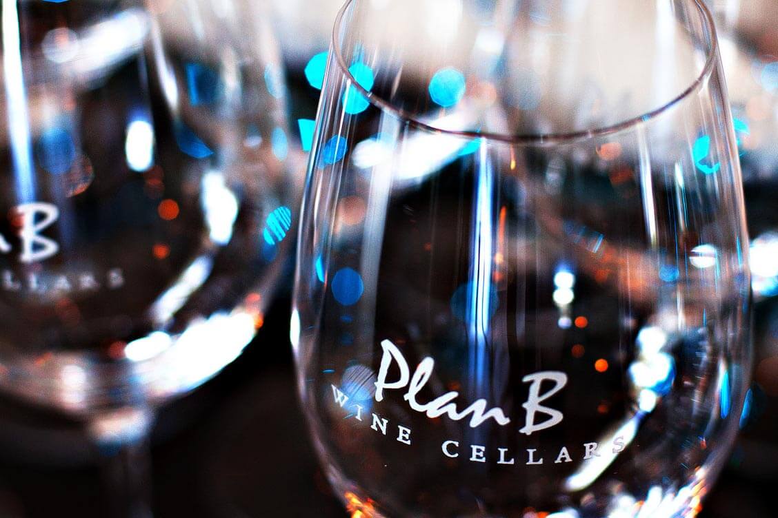 Wineries, Breweries & Distilleries in Ventura Plan B Wine Cellar glasses