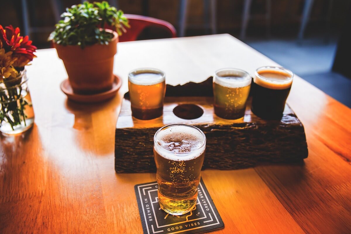 Ventura Breweries beers at topa topa brewery