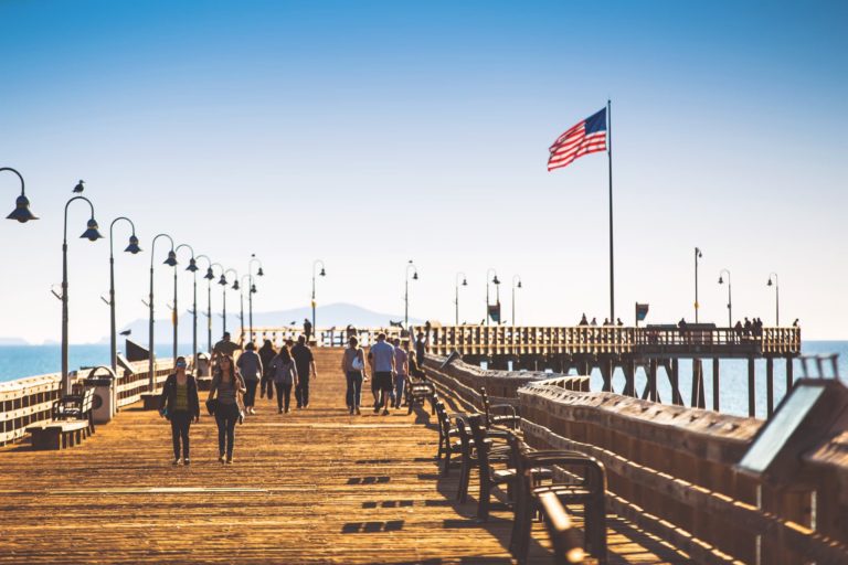 Walking on the Ventura Pier