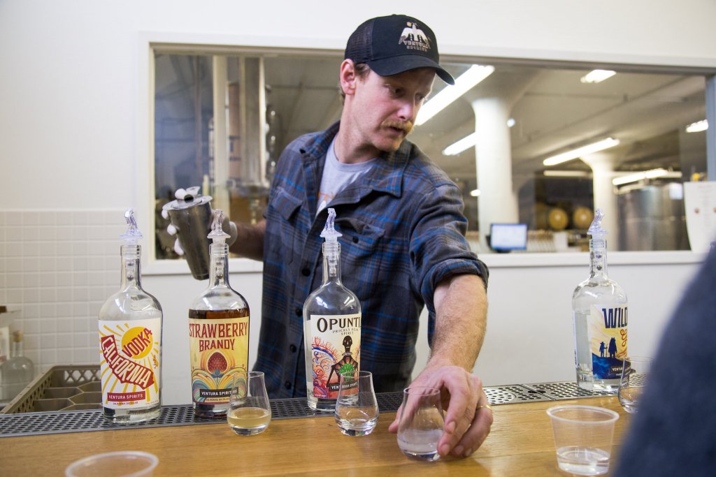 Bartender at Ventura Spirits