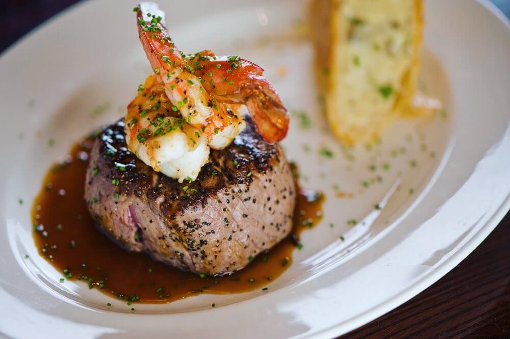 Top 12 Romantic Spots in Ventura for Your Perfect Beach Getaway Steak and shrimp dinner