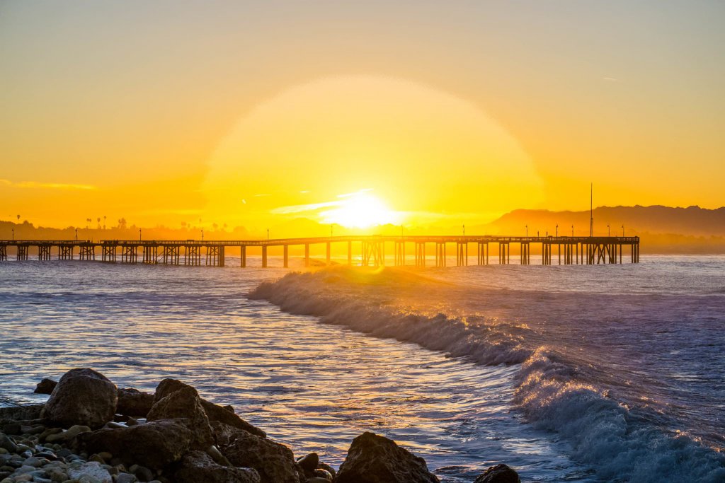 How to Spend a Perfect Day in Downtown Ventura surfers point sunrise ventura