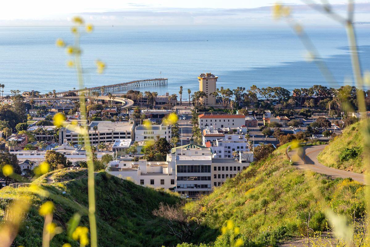 Why Ventura is the Best Place to Hike and Bike view of ventura at the botanical gardens