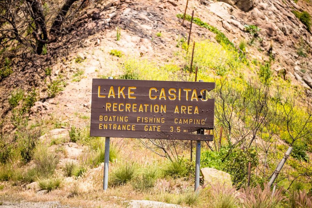 Where Can I Fish in Ventura? lake casitas sign
