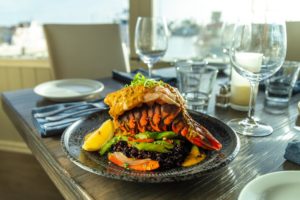 20 Ways to Warm Yourself at Ventura Harbor Lobster Plate at Waters Edge Restaurant in Ventura