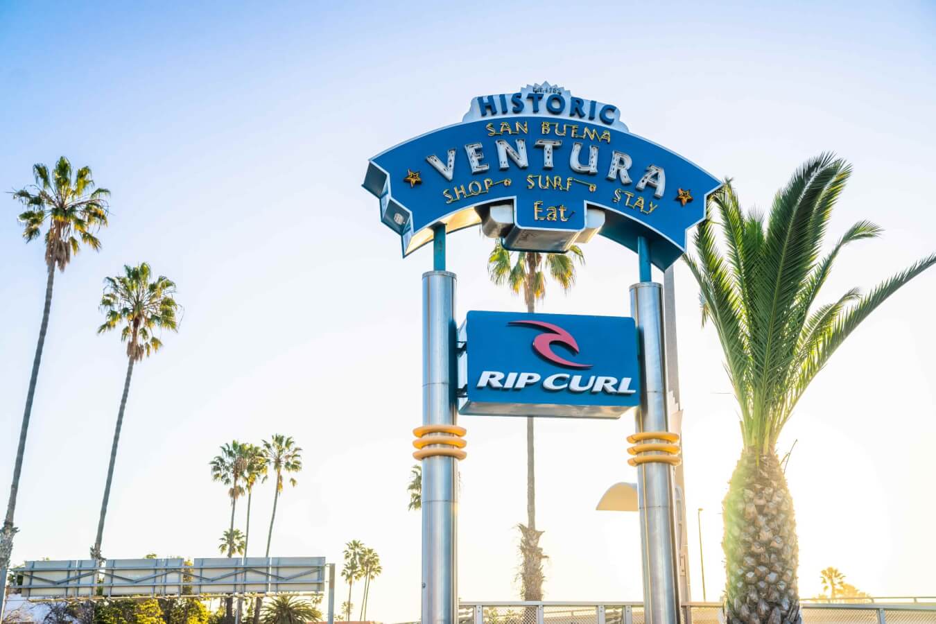 Top 10 Instagrammable Spots in Ventura Beautiful picture of the Historic Ventura sign, a popular place to take photos in Ventura