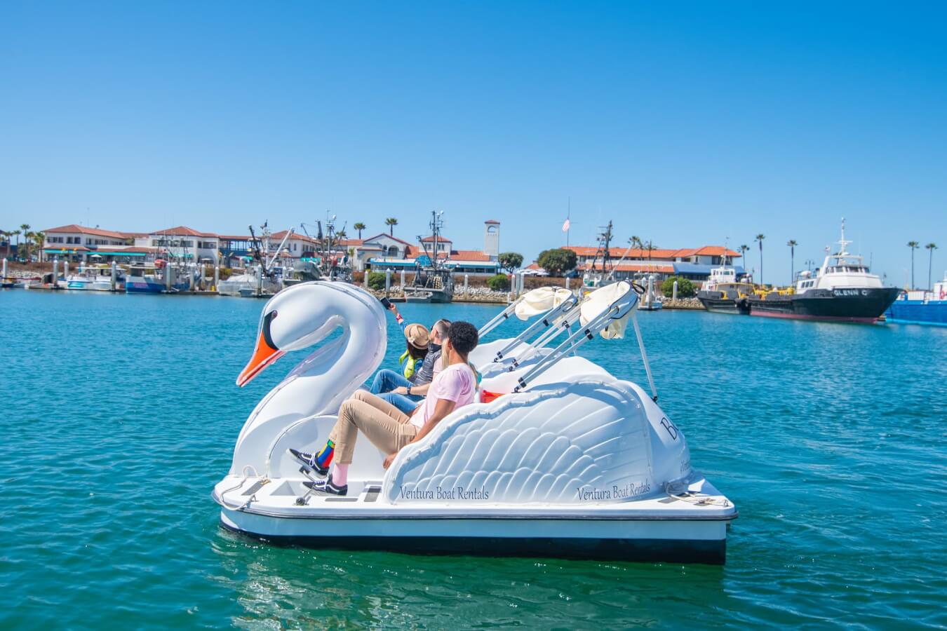 Ventura: The Ultimate Family Vacation in California swan boats ventura harbor
