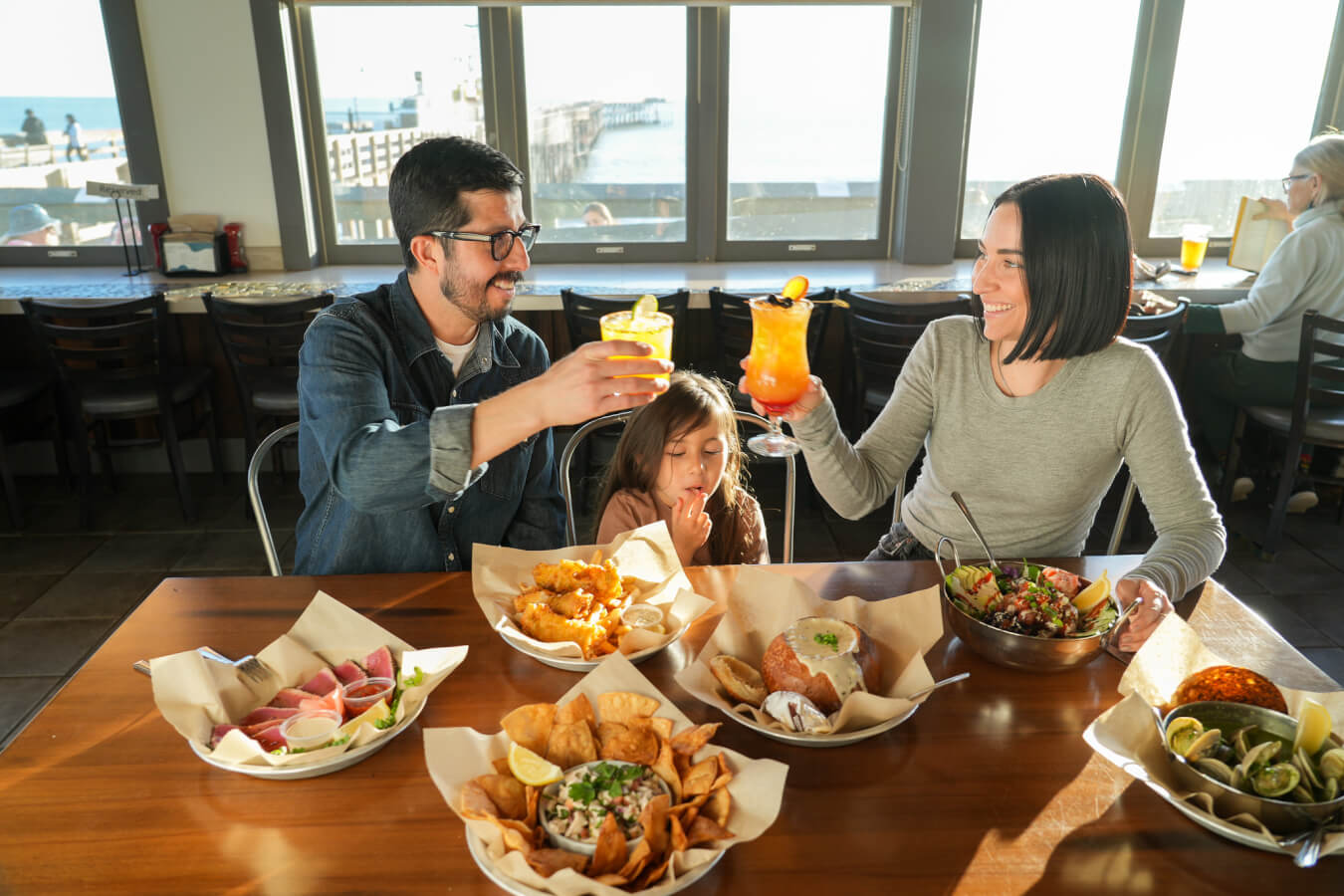 Downtown Ventura A family eating at a popular place to eat in Downtown Ventura