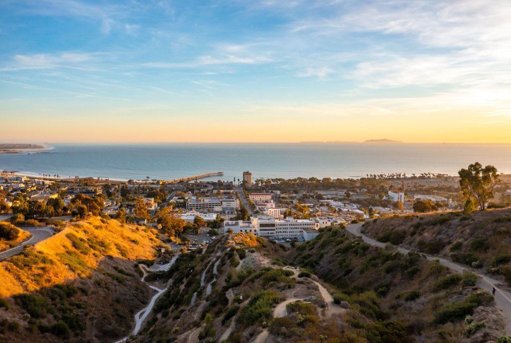 5 Reasons Why You Have to Go To Spirit of Japan in Ventura Aerial view of Ventura during the sunset, taken from the botanical gardens