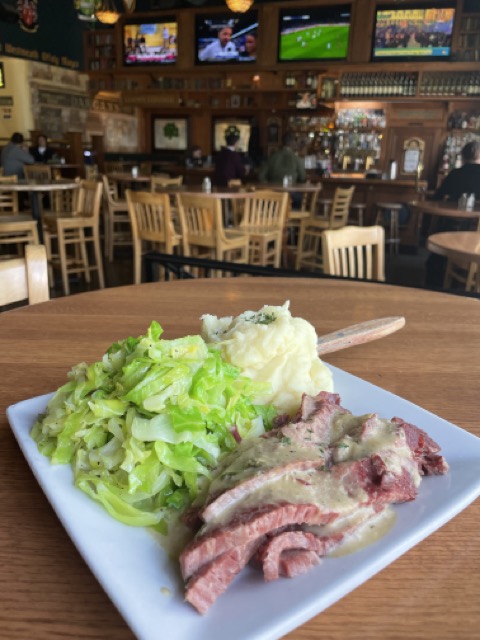 How to Celebrate St. Patrick's Day in Ventura Irish Meal from Dargan's Pub