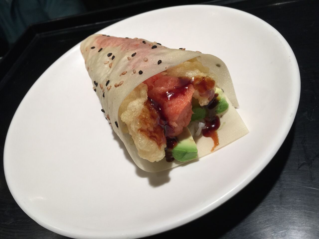 On Takeout Tuesday, Sushi Ventura-style (use your fingers) On Takeout Tuesday, Sushi Ventura-style (use your fingers)