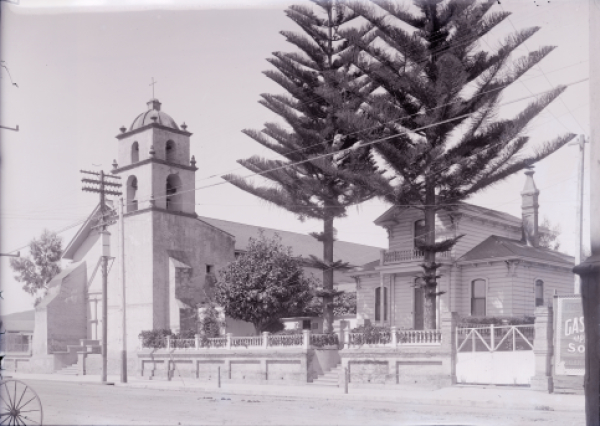 Iconic Ventura Landmarks: Then And Now San Buenaventura Mission, historical photo