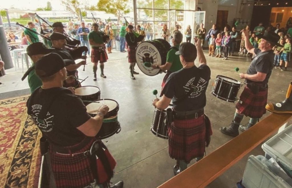 How to Celebrate St. Patrick's Day in Ventura Ventura Fire Department's Pipe Band preforming