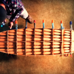 Gluing surfboard ventura pier