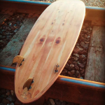 Crafting a surfboard from salvaged Ventura pier wood