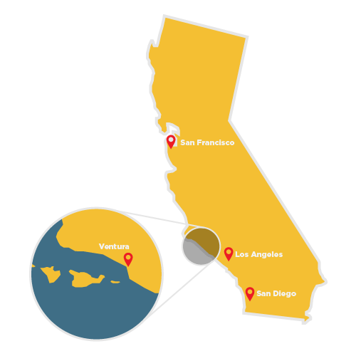 The Ultimate Ventura Travel Guide and California Road Trip Ventura is situated between Los Angeles and San Francisco, making it the perfect California road trip stop!